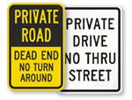 Private Road Signs