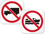 Prohibition Symbol Signs