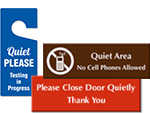 Quiet Area Signs