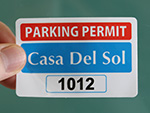 Rectangle Window Parking Decals
