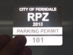 Reflective Parking Permits