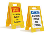 Restroom Floor Signs