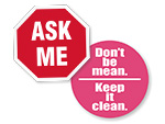 Safety Slogan Stickers   Hard Hat Safety Stickers