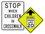 School Speed Limit Signs