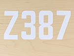 Self Aligning Die Cut Numbers and Letters