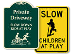 Slow Down Signs