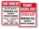 Tenant Parking Only Signs