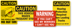 Truck Safety Signs