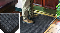 Chevron Patterned Indoor Scraper/Wiper Entrance Mat - FloorMatShop -  Commercial Floor Matting & Custom Logo Mats