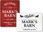 Welcome to My Barn Signs