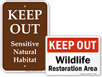 Wildlife Restoration Signs