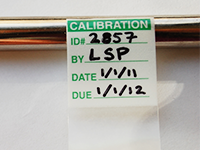 Calibration Labels In Stock & Custom