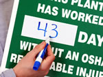 Mark a Day™ Dry erase Safety Scoreboards