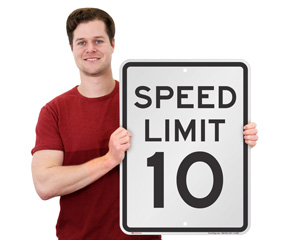 10Mph Speed Limit Signs