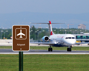 Airport Campground Sign
