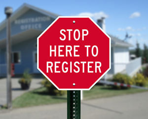 Campground Registration Sign