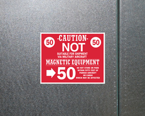 Caution Magnetic Equipment Packing-Labels