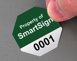 1 Inch to 2 Inch Stop Label