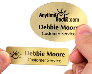 Brass Name Badges   Cymbalic Badges