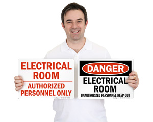 Electrical Room Safety Signs