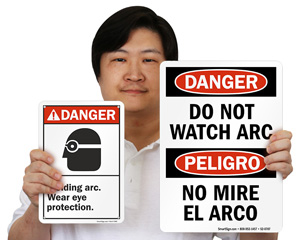 Bilingual Danger Sign