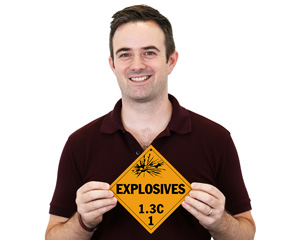 Explosive 1.3 C Placard