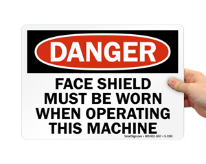 Face Shield Signs