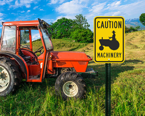 Farm Machinery Crossing Signs