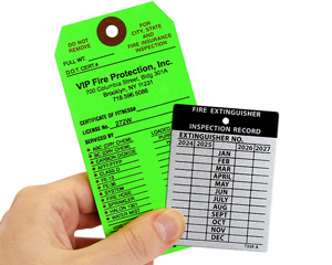 Fire Extinguisher Inspection Tags