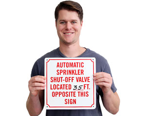 Fire Sprinkler Signs