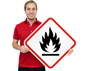 Danger Flammable Liquid Signs