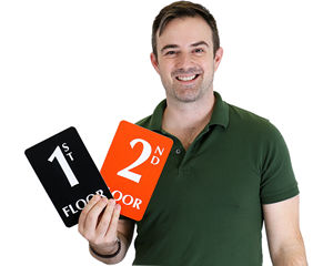 Engraved Floor Number Signs