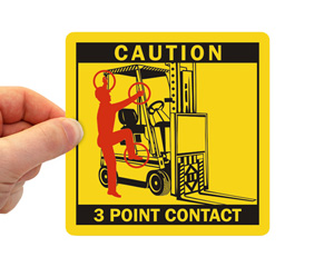 3 Point Contact Label