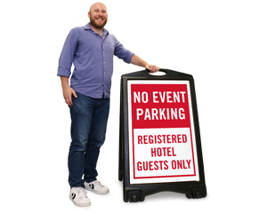 Hospitality Parking Lot Sign