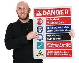 Danger Job Safety Sign