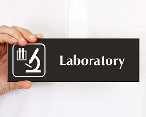 Laboratory Door Signs