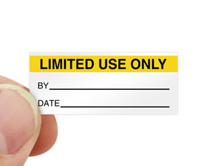 limited use only label