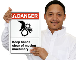 Danger Ansi Machine Sign
