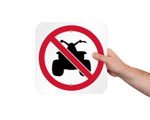 No ATV Sign