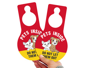 Beware of Dog Door Hangers