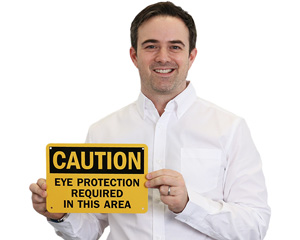 Eye Protection Required In This Area Sign