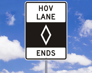 Lane HOV Signs