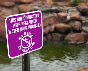 Reclaimed Water Sign