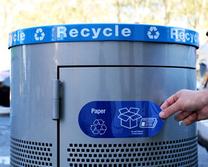 Recycle paper sticker