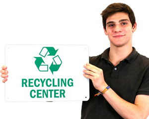 Recycling Center Signs