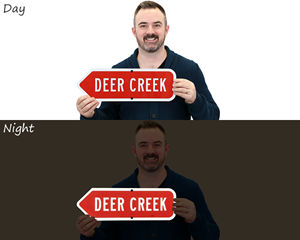 Reflective Custom Shaped Arrow Metal Signs