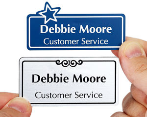 Custom Shape Name Badges