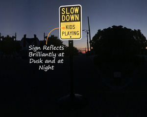 Slow Down Sign
