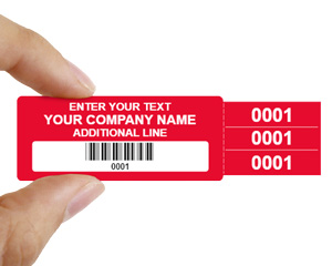 Tamper Evident Barcode Label