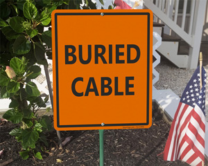 Buried Cable Sign